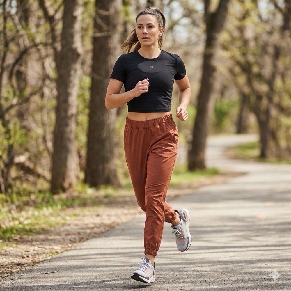 Lululemon Adapted State Training Jogger 8 Burnt Orange Tapered Running